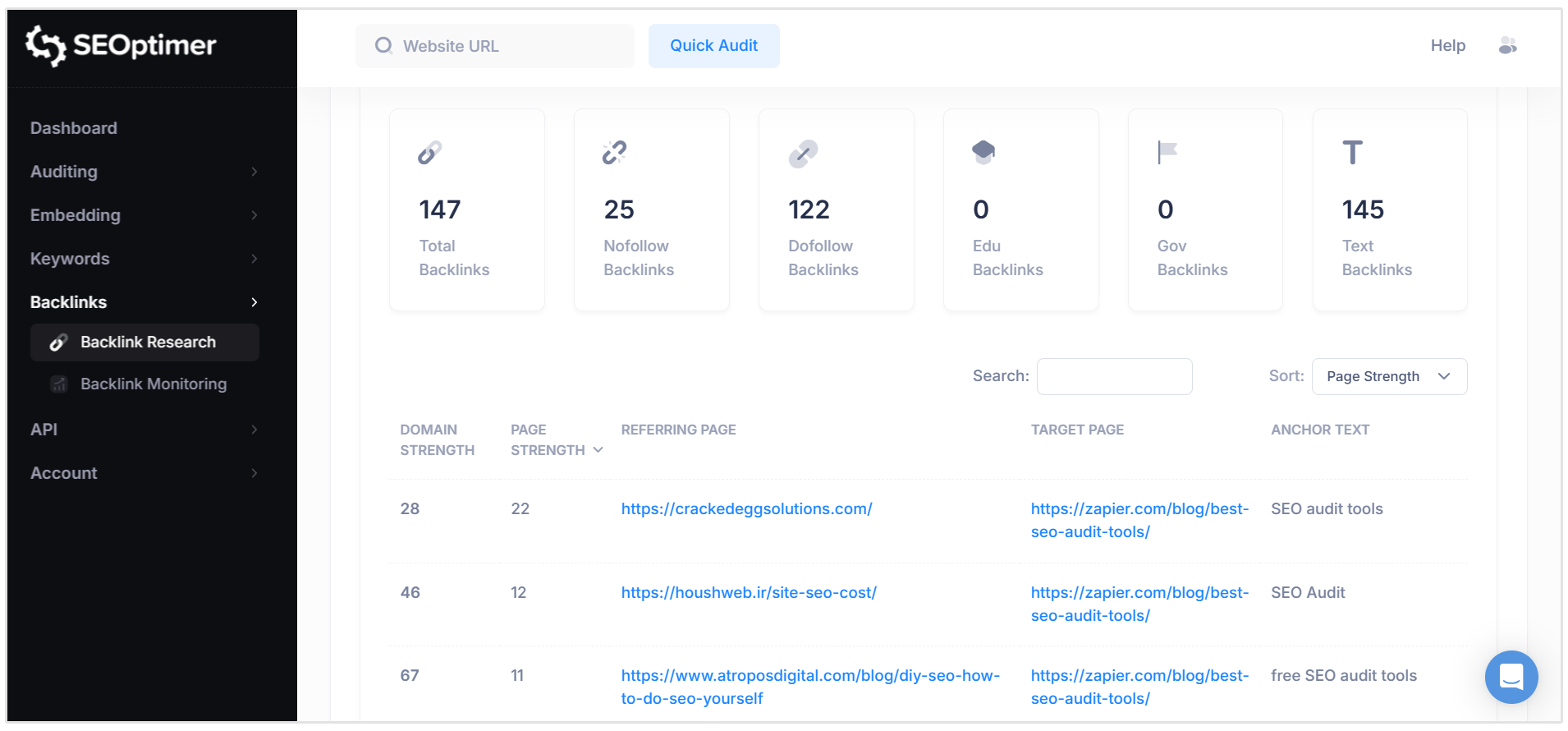 Check referring domains and pages for any URL